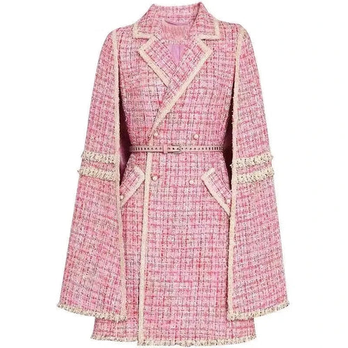 Oriedo Pink Tweed Outerwear